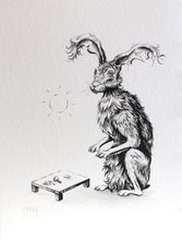 Load image into Gallery viewer, Hank the Crack Head Hare - Original Artwork
