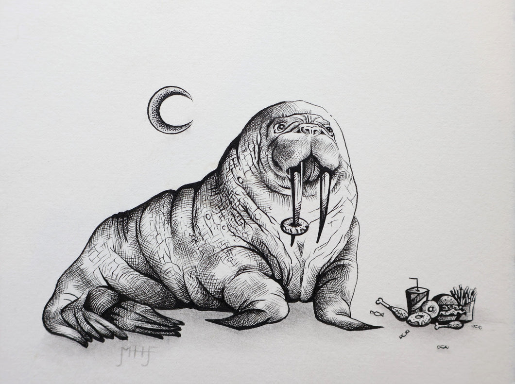 Crude Creatures: Garry the Glutton - Original Artwork
