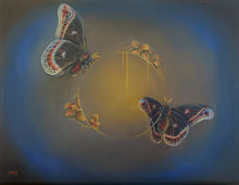 Load image into Gallery viewer, Calleta Silk Moths - Original Painting
