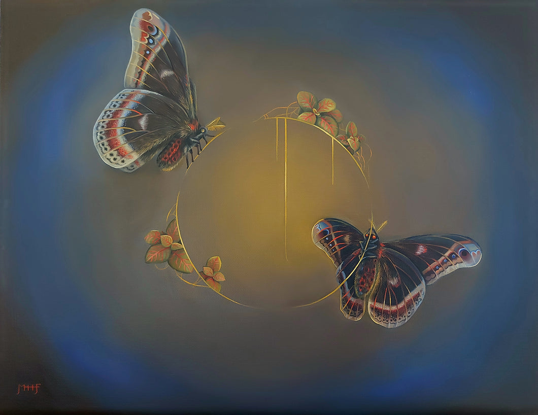 Calleta Silk Moths - Original Painting