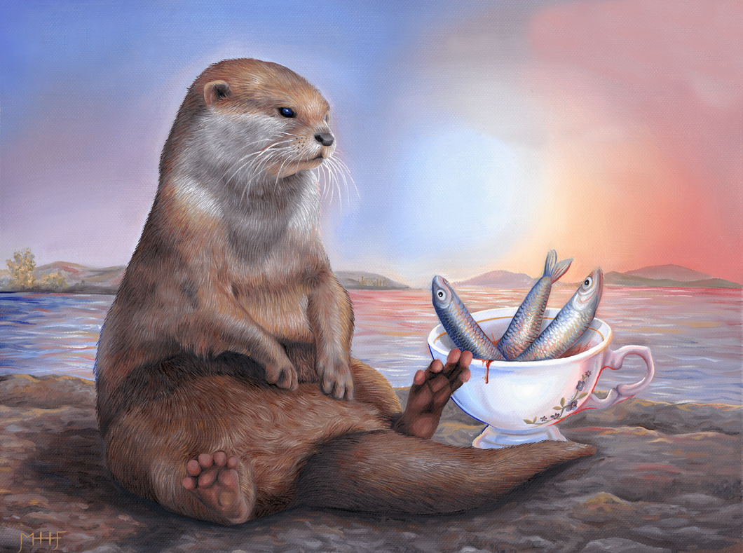 Otter Tea - Original Painting